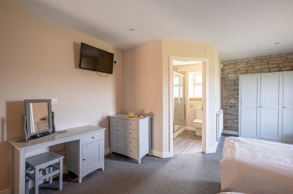 A bedroom at Meadow Barn, Yorkshire