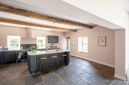 The kitchen at Meadow Barn, Yorkshire