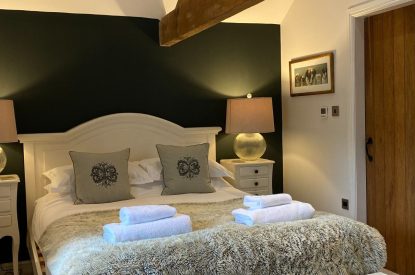 The bedroom at The Milkmaid's Suite, Peak District
