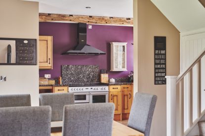 The dining room at Limestone Barn, Peak District