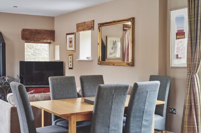 The dining room at Limestone Barn, Peak District