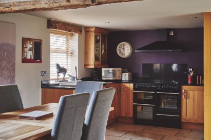 The dining room at Limestone Barn, Peak District