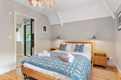 A bedroom at Teacher's Cottage, Gower