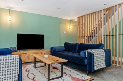 The living room at Teacher's Cottage, Gower