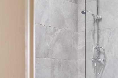 A bathroom at The Tower, Scottish Borders