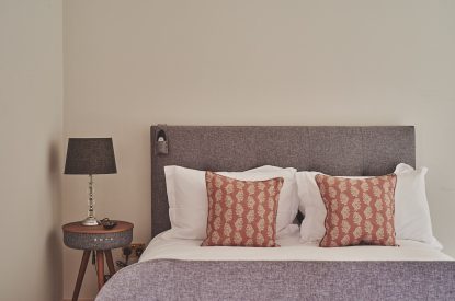 A double bedroom at The Tower, Scottish Borders