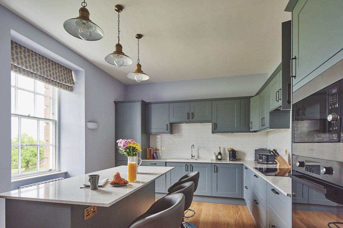 The kitchen at The Tower, Scottish Borders