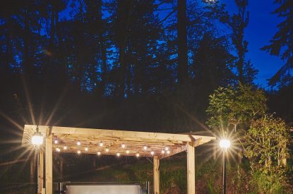 The hot tub at The Laundry House, Scottish Borders