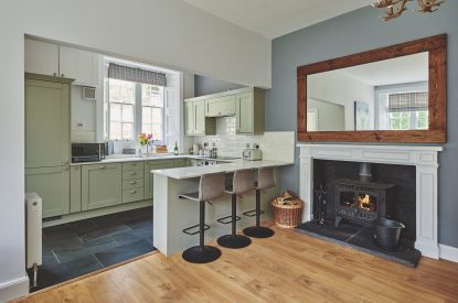 The kitchen at The Laundry House, Scottish Borders