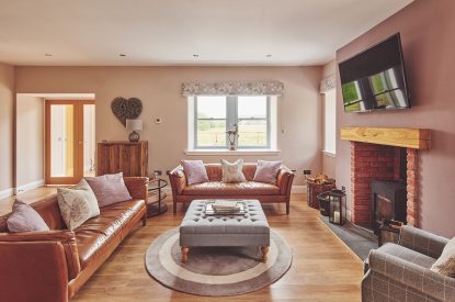 The living room at Bonnie Brae, Scottish Borders