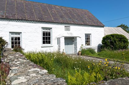 The exterior and front garden of Chapel Cottage, Pembrokeshire