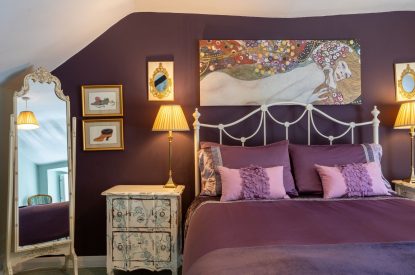 A double bedroom at Thatch Corner, Somerset