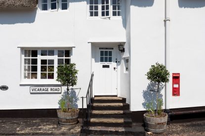 The front door of Thatch Corner, Somerset