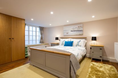 A double bedroom at Exmoor Barn, Somerset