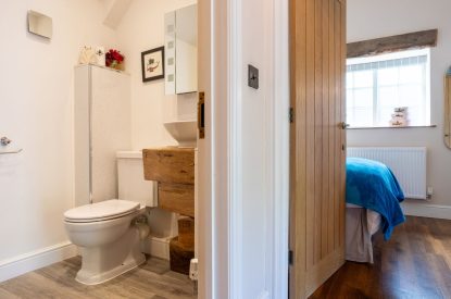 An ensuite bathroom at Exmoor Barn, Somerset