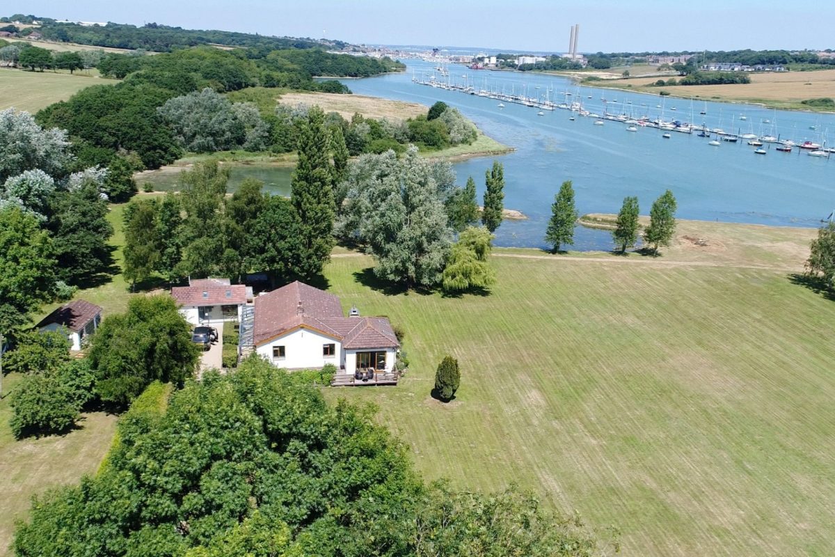 Brickworks and Vines overlooking the sea on the Isle of Wight