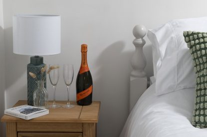 A bedroom at The Milking Parlour, Wiltshire 