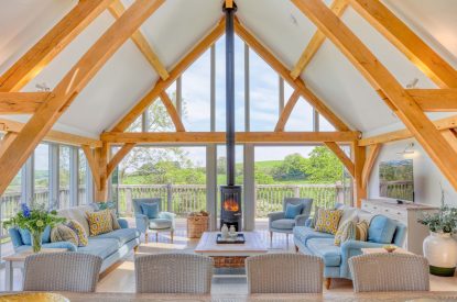 The living room at Serenity Retreat, Devon