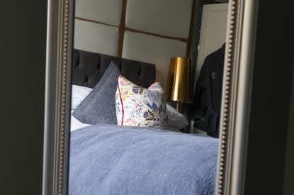 A double bedroom at Hedge Farmhouse, Buckinghamshire
