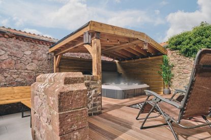 Hot tub at The Old Vicarage, Lake District