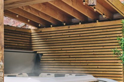 Hot tub at The Old Vicarage, Lake District