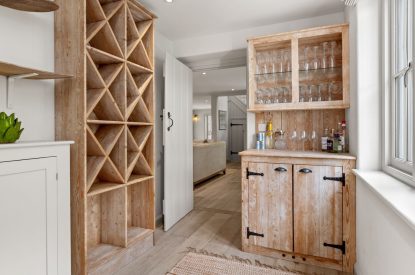 The kitchen at Little Haven, Gower