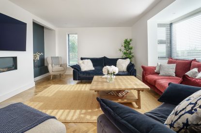 The lounge at Groeslon, Anglesey