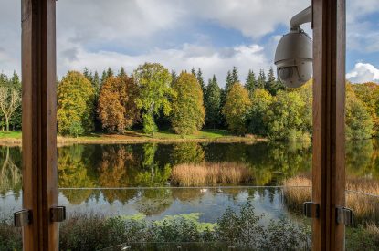 A double bedroom at Lake House, Powys