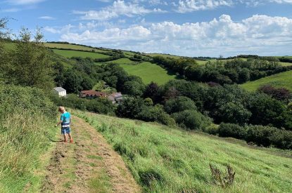 Outside space at Valley View Barn, Devon