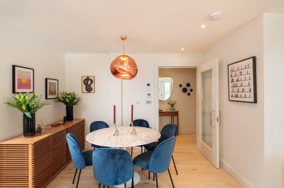 The dining area at Ocean Eyes, Devon