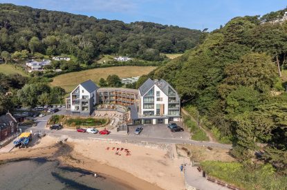 The beach at Ocean Eyes, Devon