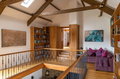 Landing area at Valley View Barn, Devon