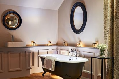 Free standing bath at The Peacock, Ledbury