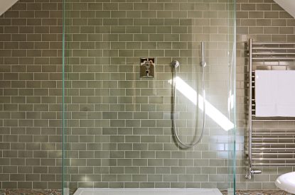 The walk thorugh shower at The Pheasant, Ledbury