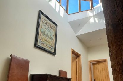 The hallway at Hawkins Loft, Kingham, Cotaswolds