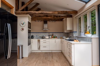 The kitchen at Warren Cottage, Kingham, Cotswolds