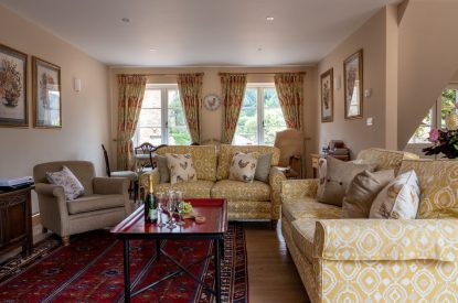 The sitting room at Warren Cottage, Kingham, Cotswolds