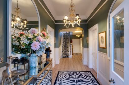 The entrance hall at Wye Valley Manor, Ross on Wye
