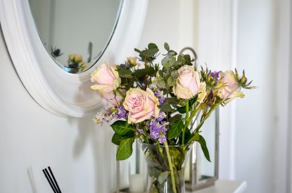 The living room at Y Wenffrwd, Abersoch