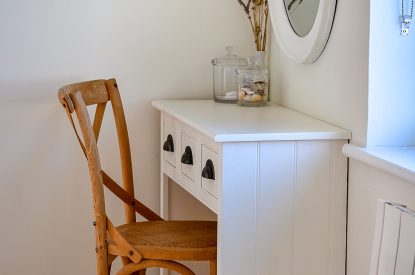 A king size bedroom at Y Wenffrwd, Abersoch