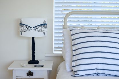 A king size bedroom at Y Wenffrwd, Abersoch