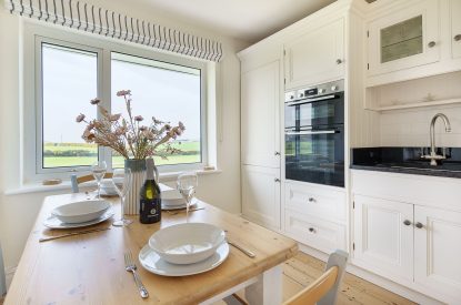 The kitchen dining room at Y Wenffrwd, Abersoch