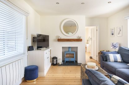 The living room at Y Wenffrwd, Abersoch