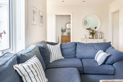 The living room at Y Wenffrwd, Abersoch