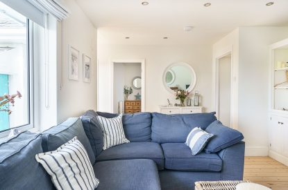 The living room at Y Wenffrwd, Abersoch