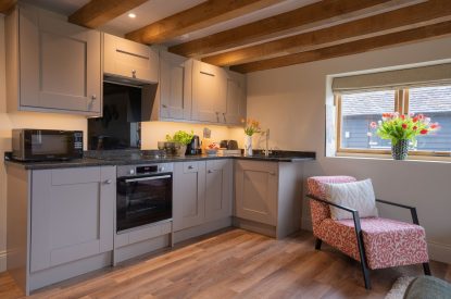 The kitchecn at The Blended Barn, Cotswolds