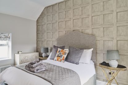 A double bedroom at Sandy Hill Farm, Staffordshire