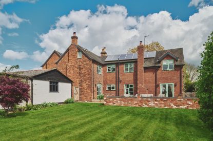 The exterior at Sandy Hill Farm, Staffordshire