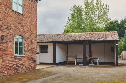 The games area at Sandy Hill Farm, Staffordshire