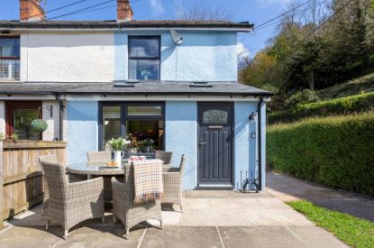 The garden at Copper Beech Cottage, Dulverton
